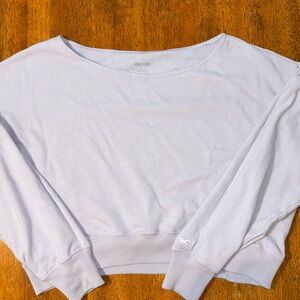 Light Purple oversized cropped sweatshirt